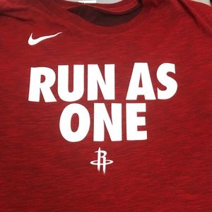 Houston Rockets Basketball “RUN AS ONE” XL Men’s T-shirt